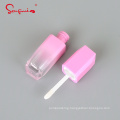 5ml Low MOQ In Stock Gradient Pink Purple Blue Silver Black White Plastic Empty Lip Gloss Tube